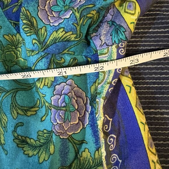 Vintage Bentley Plus Women's 20 Boho Rayon Button-Up Shirt Floral Festival Top - Picture 16 of 16